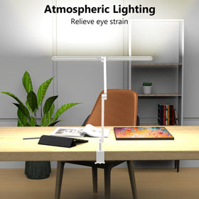 EPABINA 7-joint adjustable desk lamp enables precise vertical and horizontal lighting angles