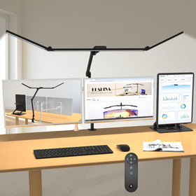 EPABINA desk lamp clip showing bright, even lighting for reading and drafting