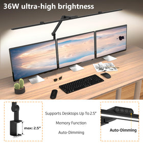 EPABINA 47-inch LED light bar extending coverage for wide monitor setups