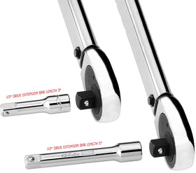 EPAuto heavy-duty Cr-V head handles tough tightening tasks efficiently.