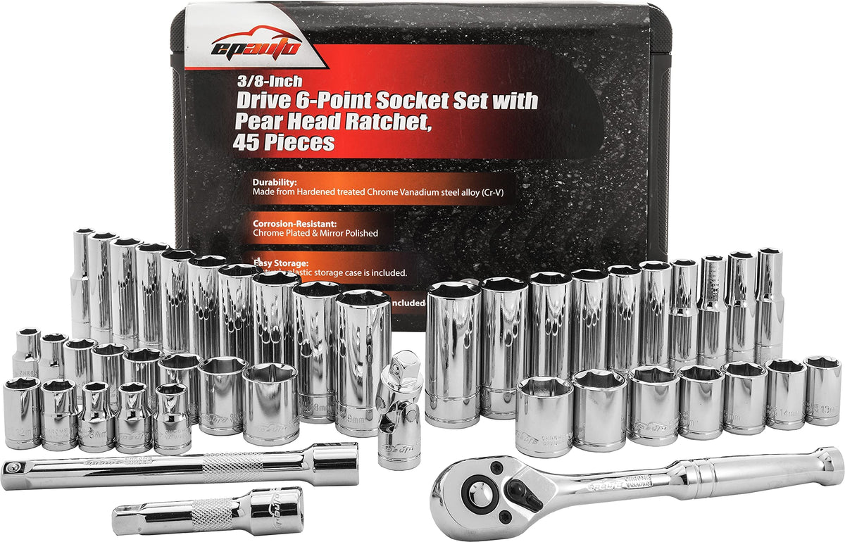 EPAuto metric and SAE sizes included for versatile fastener fit.
