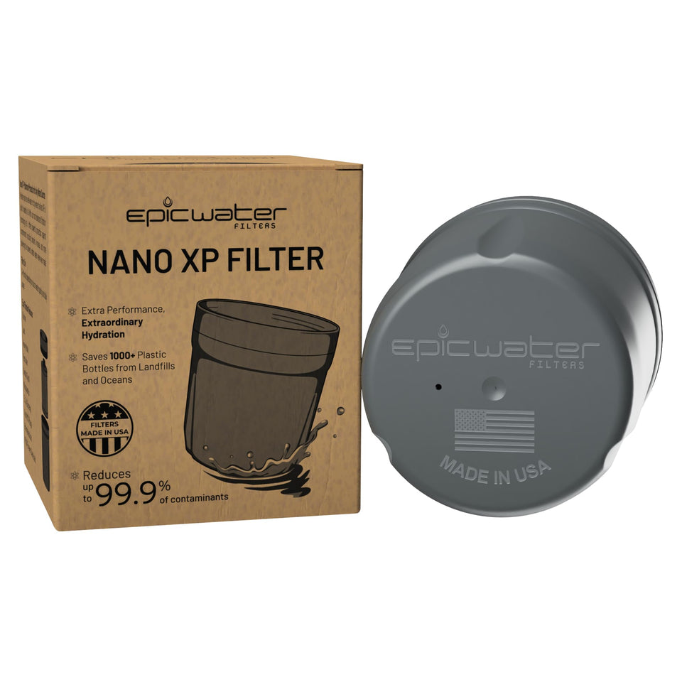 Epic Nano XP filter close-up showing advanced nano media for cleaner water.