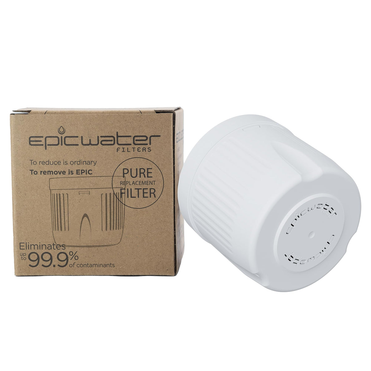 Epic Water Filters Pure XP replacement cartridge inside view showing advanced filtration for clean water