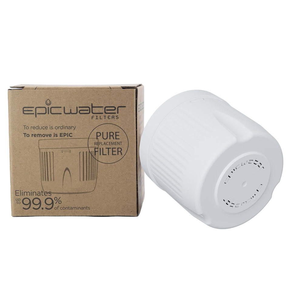Epic Water Filters Pure XP replacement cartridge inside view showing advanced filtration for clean water