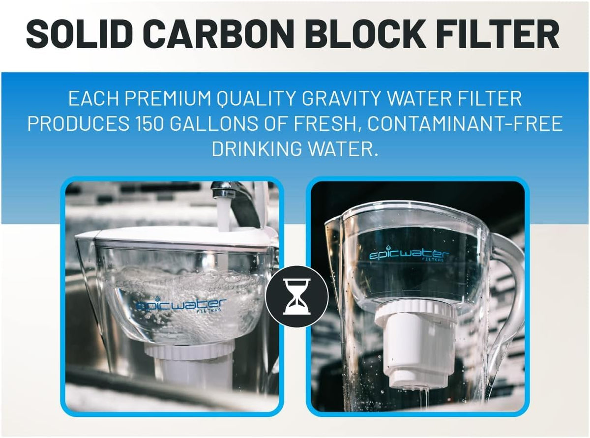 Epic Water Filters Pure XP USA-made label highlights domestic production and trusted quality