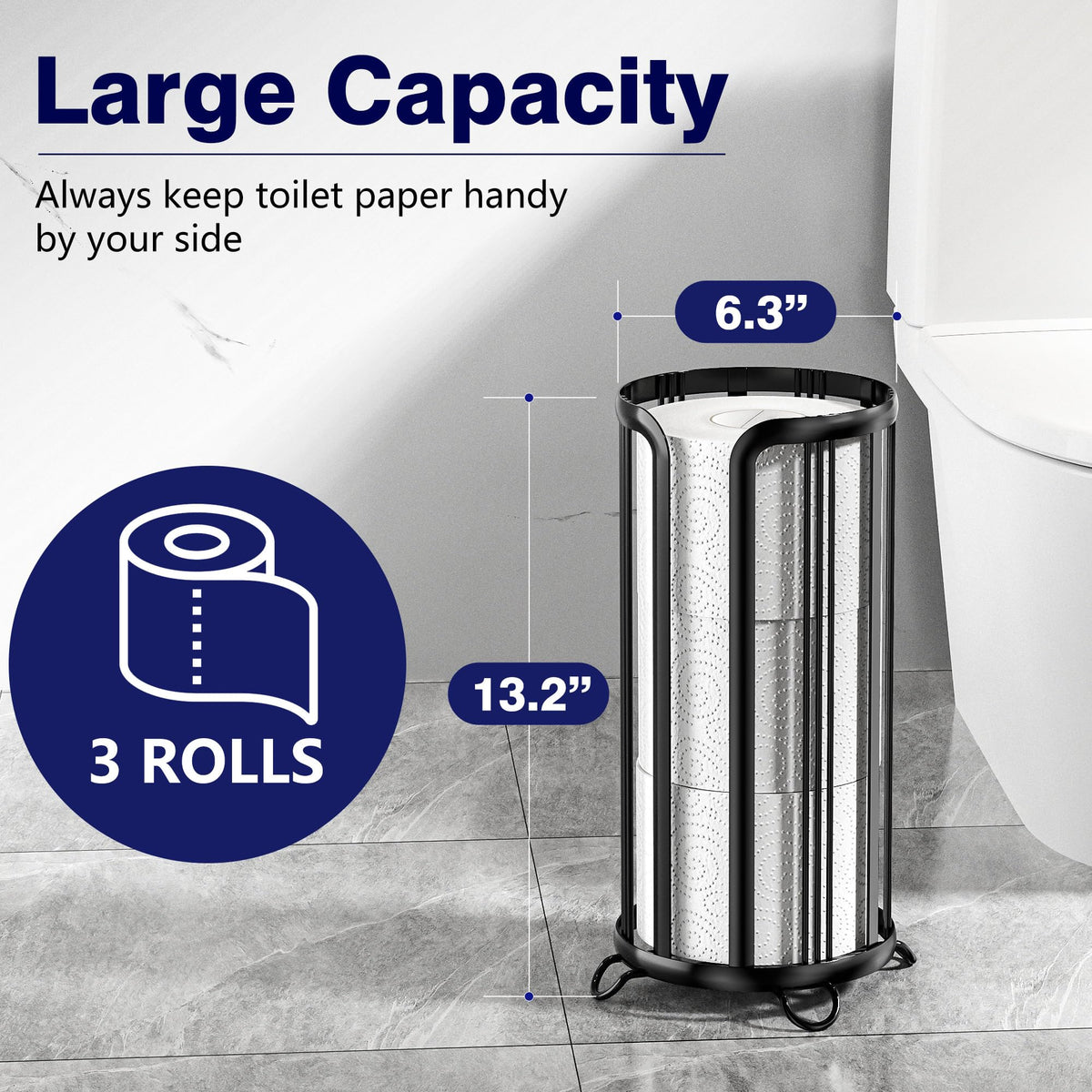 Epicano assembly-free design for instant setup in any bathroom.