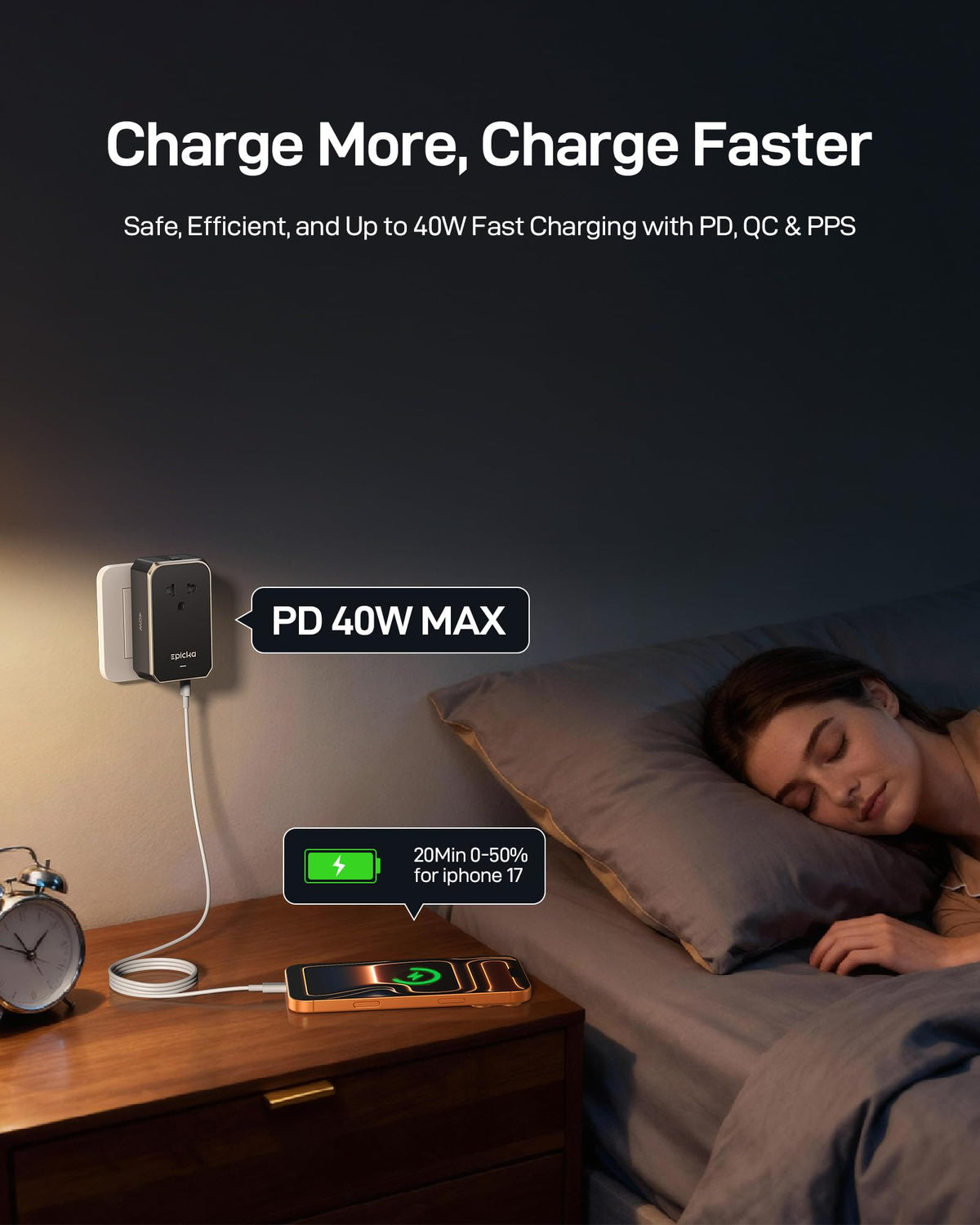 EPICKA Air 40W not a voltage converter; verify device compatibility