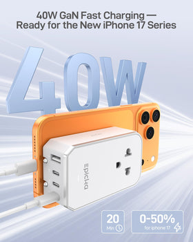 Not a voltage converter note for EPICKA Air 40W dual voltage devices
