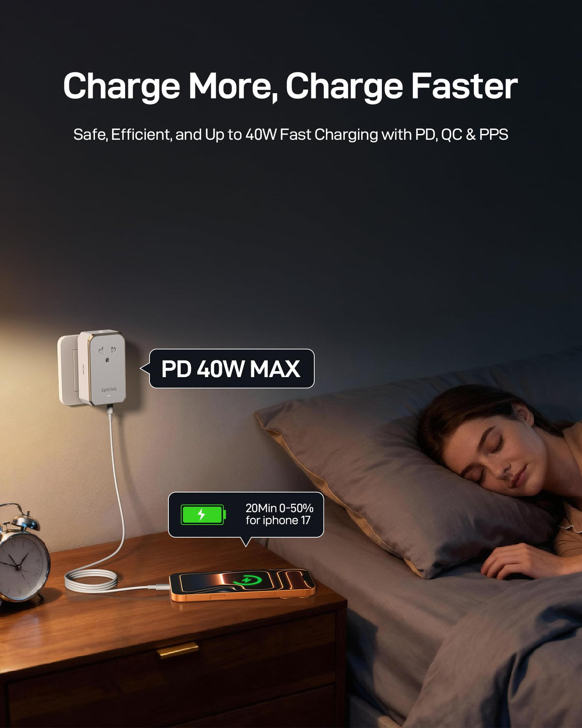 EPICKA Air 40W packaging shows travel-ready design
