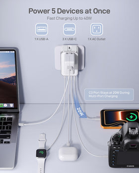EPICKA Air 40W USB-C PD 40W port for fast charging on the go