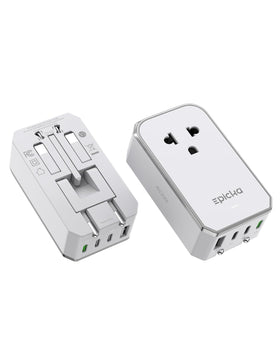 EPICKA Air 40W universal adapter with foldable prongs for travel
