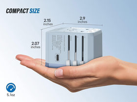 EPICKA compact travel design in blue, easy to pack.