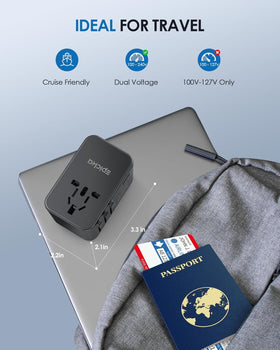 EPICKA multi-country plug types demonstrated for worldwide compatibility.