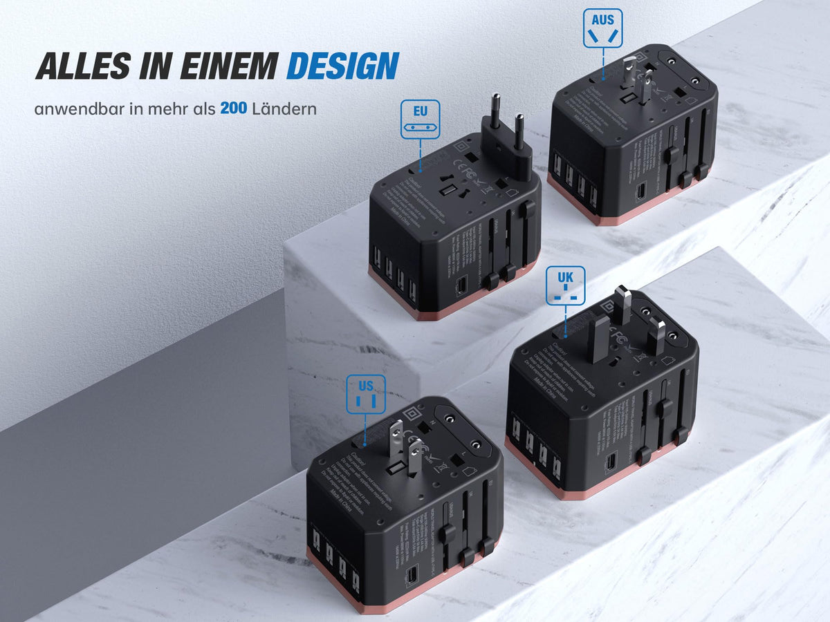 EPICKA TA-105 four USB-A ports support multitasking during travel.