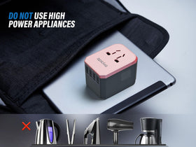 EPICKA TA-105 rose gold packaging includes travel accessories.