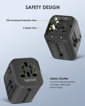 EPICKA TA-205 compact design fits easily in a bag for travelers