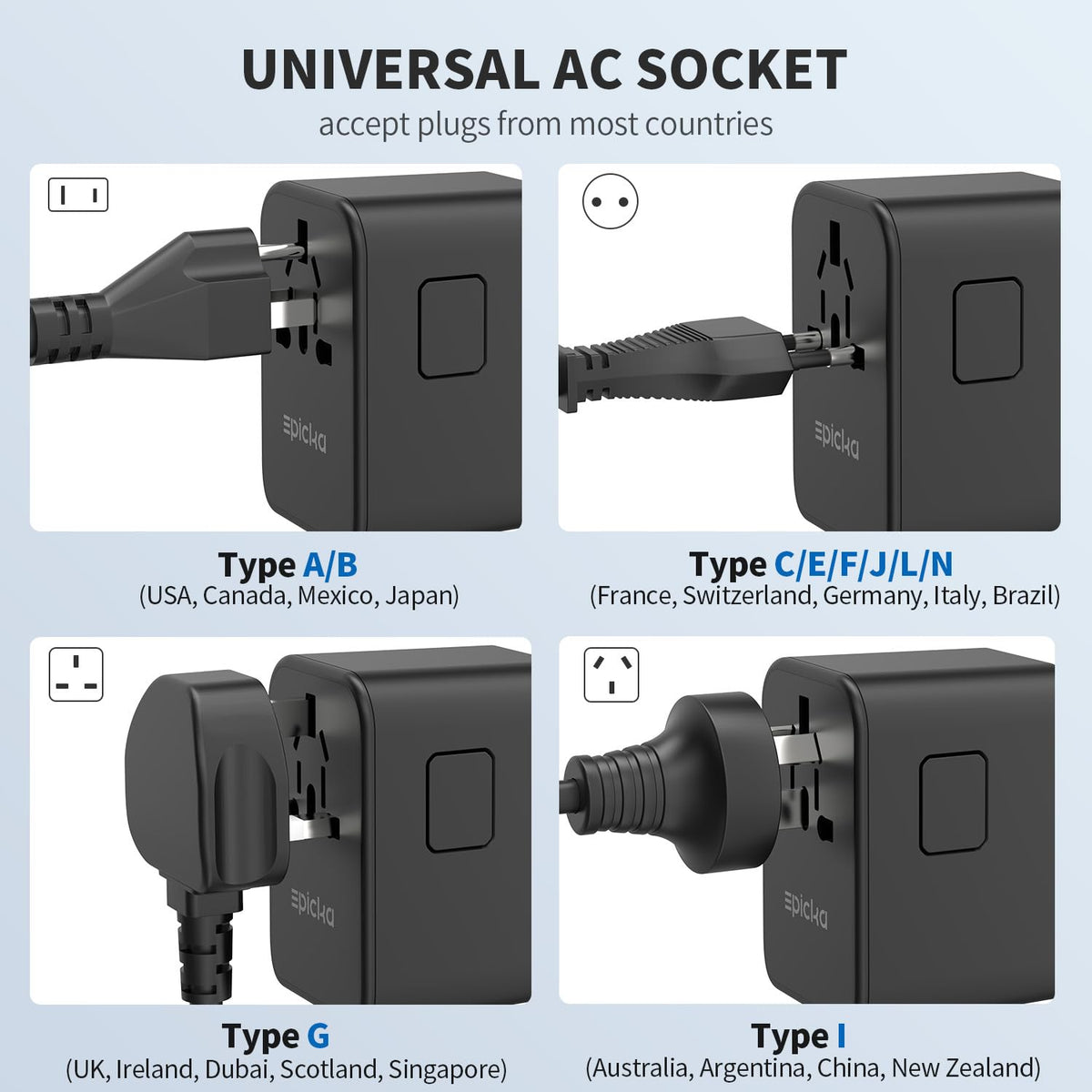 EPICKA TA105 Pro built-in fuse view, safety feature for journeys