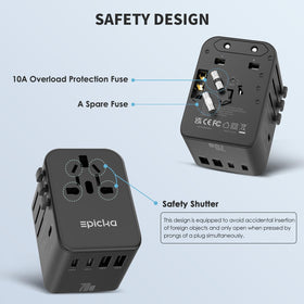 EPICKA TA105 Pro in-use worldwide travel view, suitable on hotels and cruises