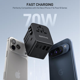 EPICKA TA105 Pro USB-C ports view, enables multi device charging on the go
