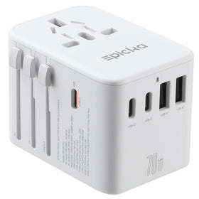 EPICKA universal travel adapter front view for global trips