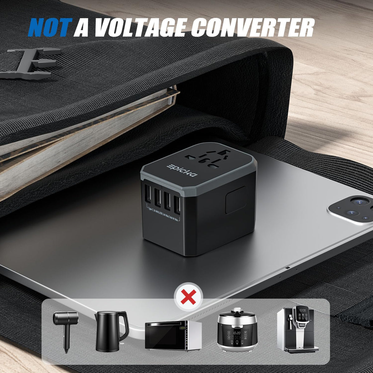 EPICKA TA-105 AC socket adds versatility for occasional high power devices
