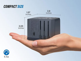 EPICKA TA-105 safety features including fuse and shutters for reliable travel power