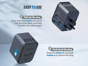 EPICKA TA-105 US plug inlet in use for multiple devices charging