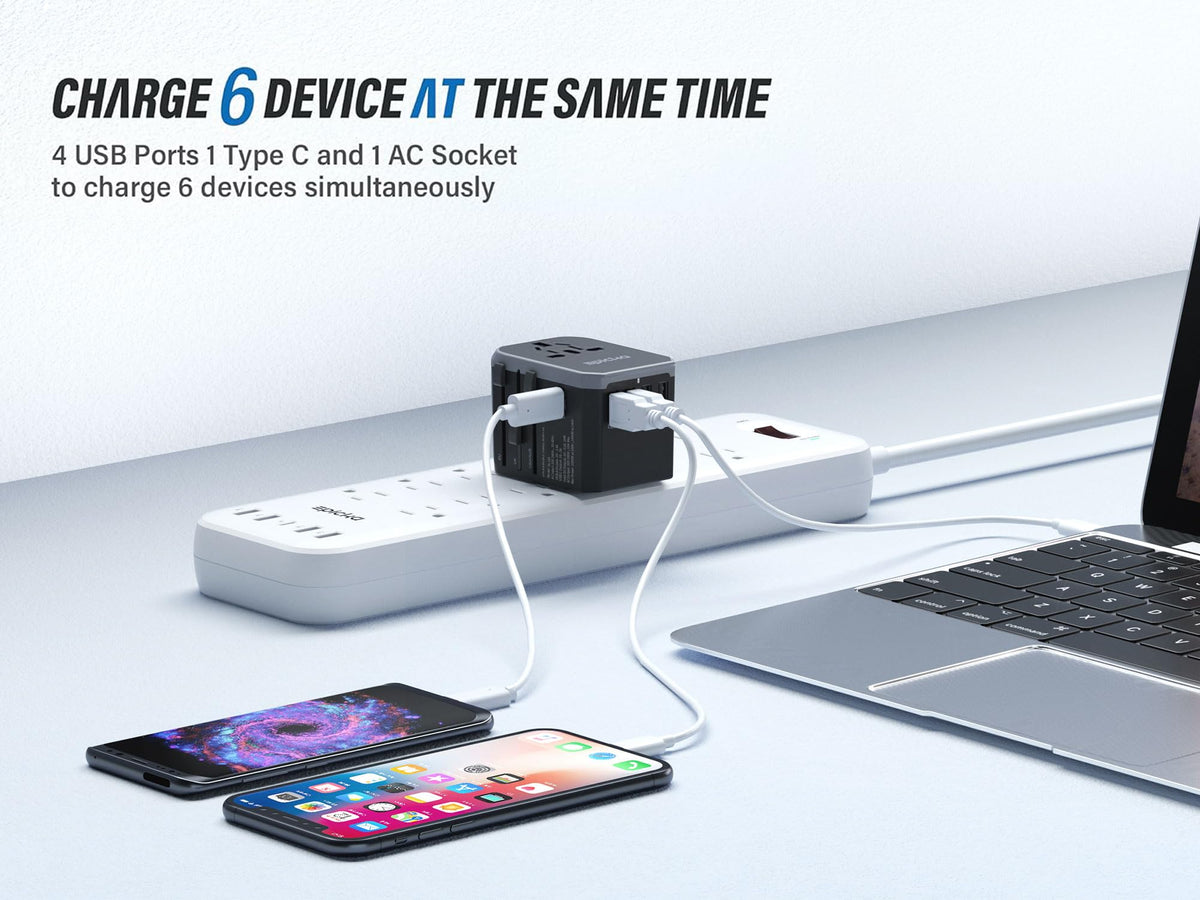 EPICKA TA-105 US UK EU plug assembly demonstrates worldwide compatibility for travelers