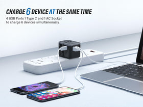 EPICKA TA-105 US UK EU plug assembly demonstrates worldwide compatibility for travelers