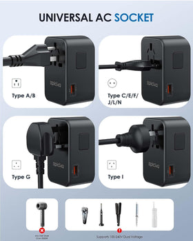 EPICKA USB-A quick charging port for smartphones and wearables.
