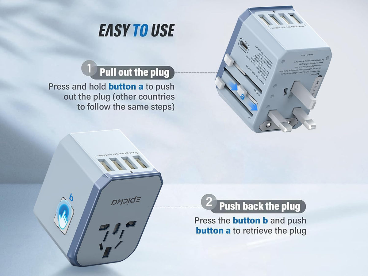 EPICKA USB-C port ready for fast charging of devices.