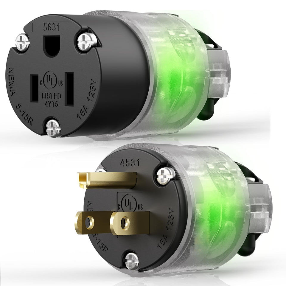 EPLESFTON lighted ends show power flow for safer operation during use.