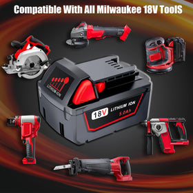 Epowon battery in use on a job site with power for tools.