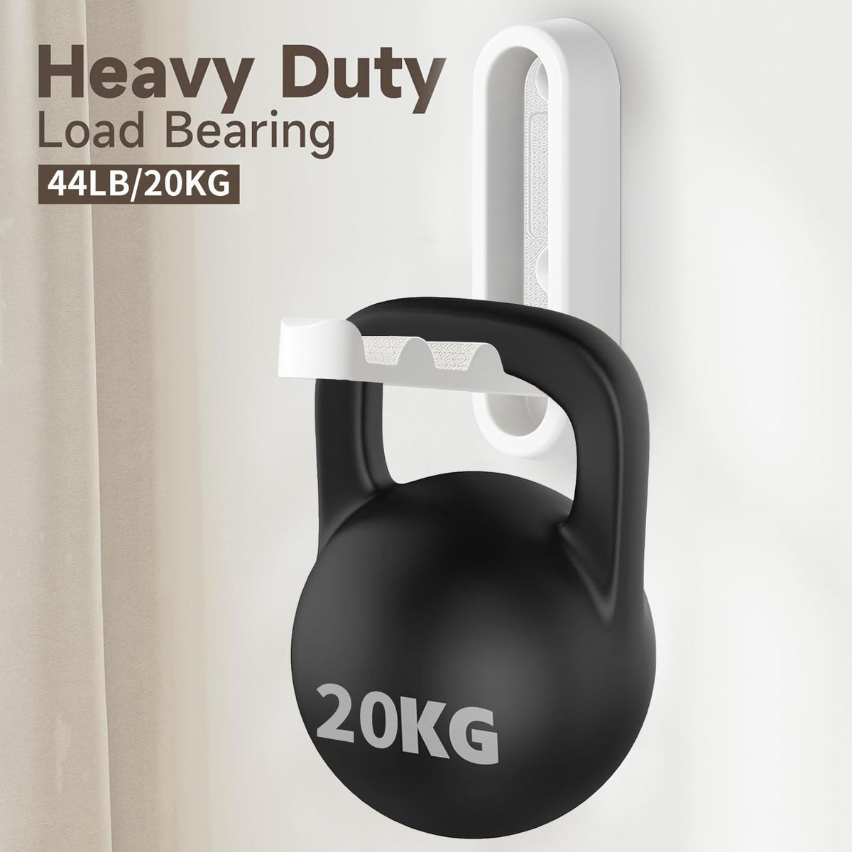 Eptcp foldable wall hook white installation kit included.