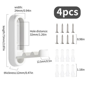 Eptcp foldable wall hook white on wall for everyday organization.