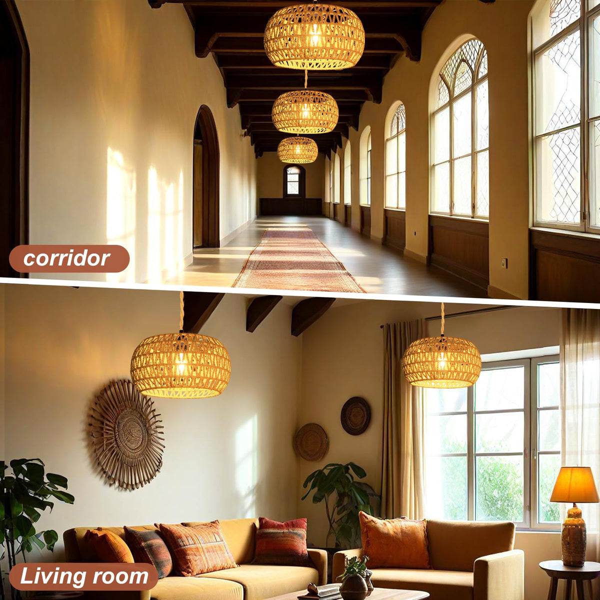 Eqquorva kitchen and dining areas enhanced by cozy lighting