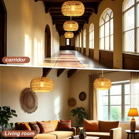 Eqquorva kitchen and dining areas enhanced by cozy lighting