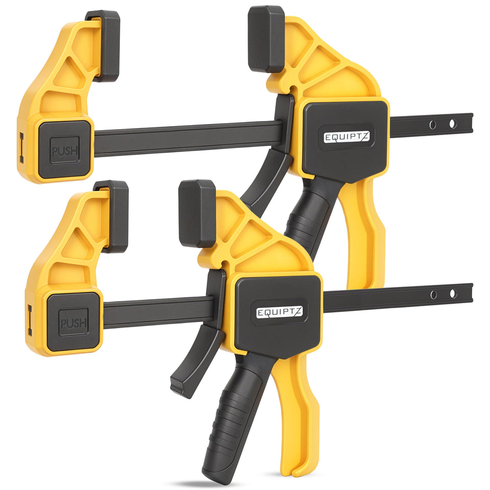 EQUIPTZ 12in bar clamps with quick grip for fast, secure holds.