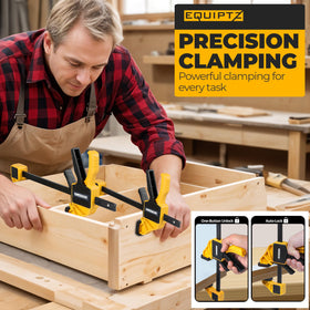Ergonomic padded jaws protect surfaces during clamping with EQUIPTZ.