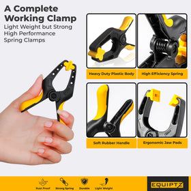 EquipTZ clamp holding a balloon arch frame securely for easy setup