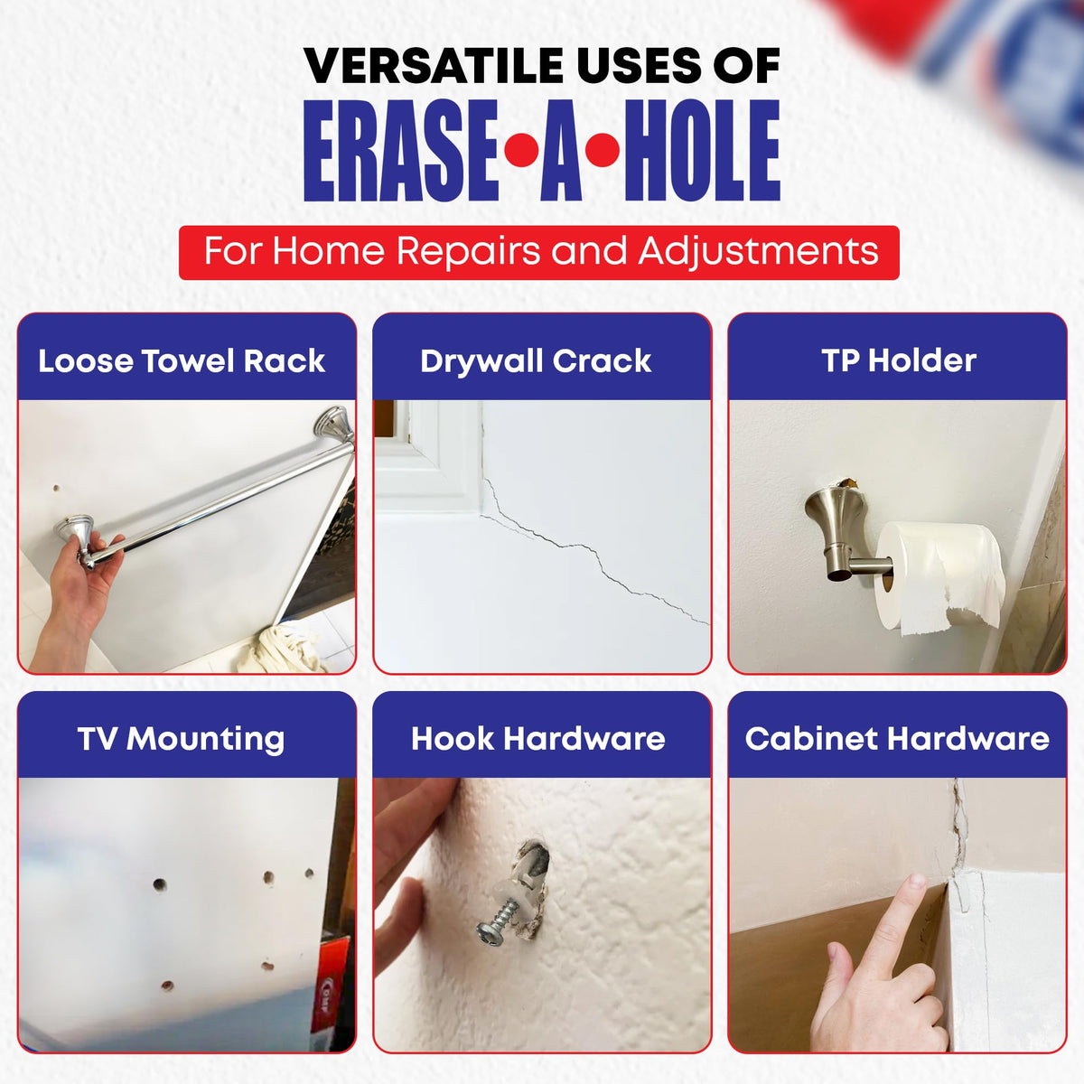 Erase-A-Hole putty won't shrink or crack over time