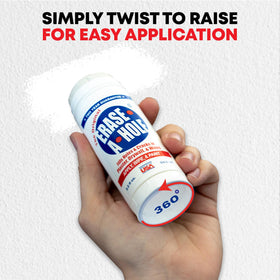 Erase-A-Hole twist-up design enables clean, portable repairs