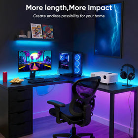 ERBTY IC RGB strips controlled via app across multiple rooms