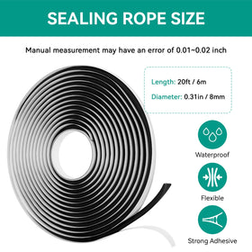 ERETOW butyl rope sealing Polylok 3009-AR ring to concrete tank