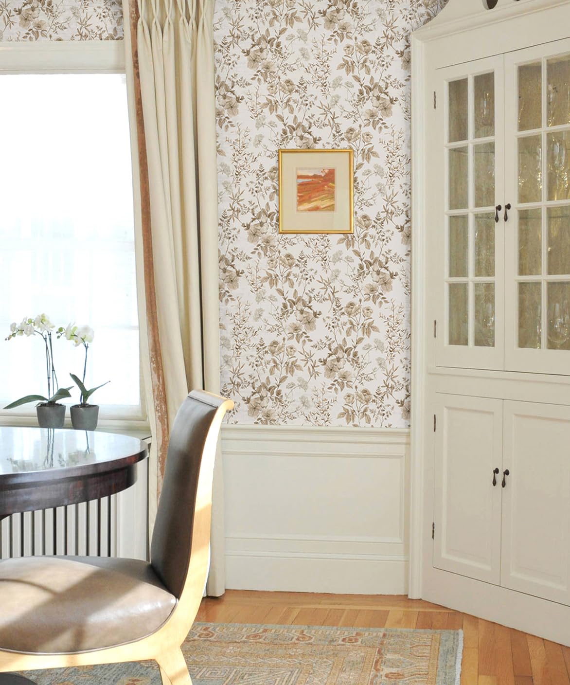 Erfoni kitchen cabinet liner transforms surfaces with friendly, removable decor.