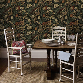 Erfoni removable wallpaper with a grid back simplifies measurement and cutting.