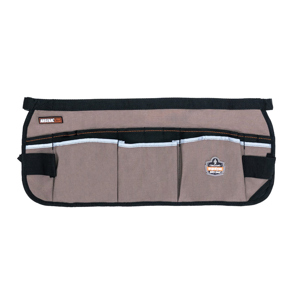 Ergodyne Arsenal 5706 front view shows a rugged canvas apron for organized tools.