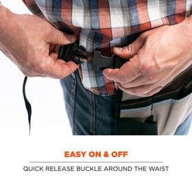 Ergodyne Arsenal 5706 large pockets hold big tools for carpentry tasks.