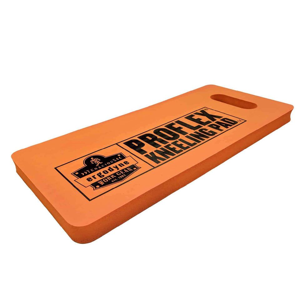 Ergodyne ProFlex 375 knee pad with dense foam padding cushions knees on hard floors