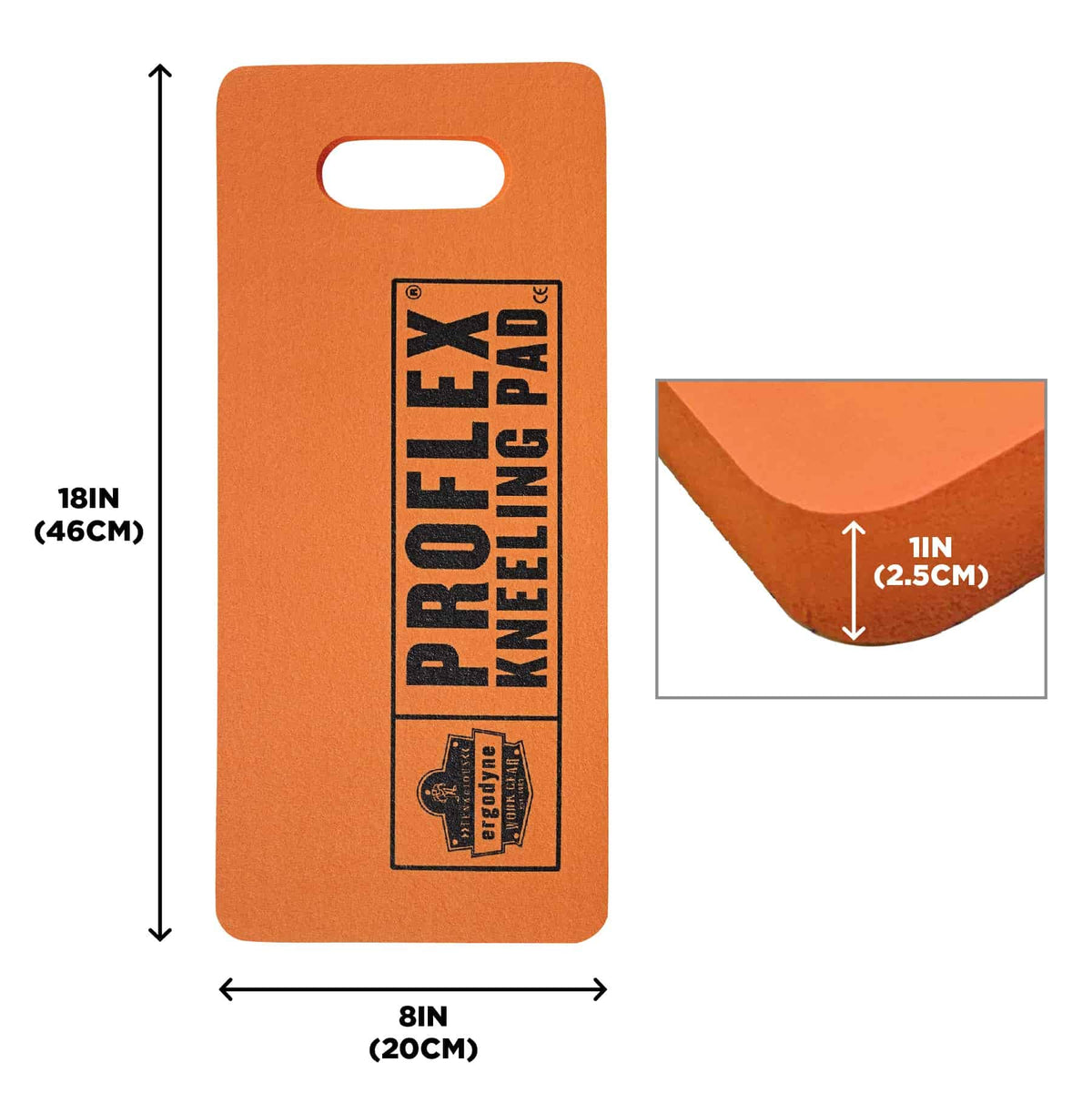 Lightweight Ergodyne ProFlex 375 pad with built-in handle for easy carrying